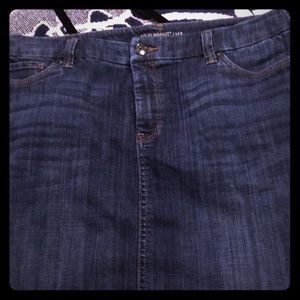 Jean skirt by Chico’s. Size 1.5 10 in regular size